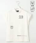 23区GOLF 【WOMEN】新色追加！【吸水速乾/UVカット】フレンチスリーブロゴモックネック