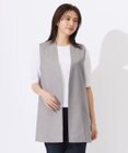 J.PRESS LADIES L 【セットアップ対応・洗える・UVケア・速乾】 OXIJEWELストレッチ ジレ