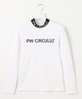 PW CIRCULUS 【WOMEN】【ストレッチ/UVケア/接触冷感/防透】バックロゴ モックネック シャツ