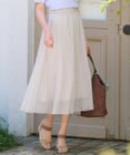 ANY SIS L 【洗える】シフォンプリーツ スカート