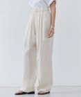 BEIGE， 【洗える・CLUEL 5月号掲載】MALLOW / コットンイージーワイドパンツ