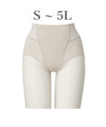 BRADELIS New York 【BRADELIS NewYork peace】綿混楽々ソフトガードル24 お尻周りをスッキリ補整 クロッチ付きで一枚ばき可能 ガードルショーツ