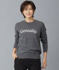 J.PRESS LADIES 【洗える】CASHMERE BLEND ロゴ ニット