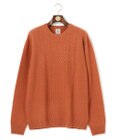 J.PRESS MEN 【KING SIZE】【Cash Lamb's Wool】ケーブルクルーネック ニット
