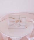 Maison de FLEUR ピンクベルトリボンミニウォレット
