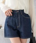 WEGO 台形デニムショートパンツ