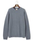 J.PRESS MEN 【KING SIZE】【Cash Lamb's Wool】ケーブルクルーネック ニット
