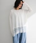 Green Parks 裾イレヘムレースドッキングプルオーバー