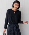 23区 S 【洗える】バックサテンアムンゼン ブザムディテール ブラウス
