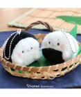 Mother garden しろたん マスコットキーホルダー おにぎり 梅 鮭 ぬいぐるみ マスコットキーホルダー