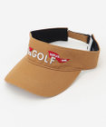 23区GOLF 【UNISEX】23区GOLF ロゴ バイザー サイズ調整可能 春夏のラウンドに◎