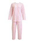 Wing 【数量限定　特別価格】 パジャマ 長袖 長ズボン 綿混(本体) キルトニット素材 保温性 あたたかい 前開きタイプ 丸首 花柄 レディース EP6914 ウイング／ワコール