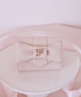 Maison de FLEUR ピンクベルトリボンミニウォレット