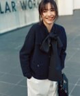 J.PRESS LADIES L 【洗える】DAILY TWEED ニット アウター