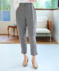 Tiaclasse 【洗える】麻調テーパードパンツ