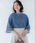 組曲 【WEB限定】フラワーレース袖フレア ブラウス