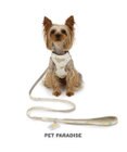 PET PARADISE ペットパラダイス スリム ハーネス＆リード 《ミモザ柄》 S 小型犬