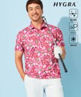23区GOLF 【MEN】【接触冷感・UVケア・吸水速乾】ブーゲンビリア柄 ポロシャツ