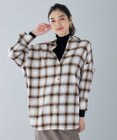 ANY L オンブレーチェックシャツ