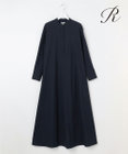 23区 【R(アール)】クリスピーリネンストレッチ 長袖ワンピース