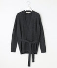 自由区 【洗える】ウールミックス ミドル丈カーディガン