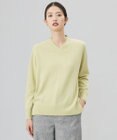 J.PRESS LADIES L 【洗える】CASHMERE BLEND Vネック プルオーバーニット