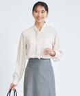 23区 【洗える】ジョーゼット ボウタイ ブラウス