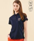 23区GOLF 【WOMEN】【吸水速乾/UVカット】グラフィカルポロシャツ