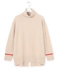 J.PRESS YORK STREET 【WOMEN】ウールカシミヤ デザインタートルネック ニット