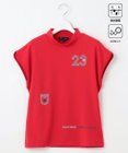 23区GOLF 【WOMEN】新色追加！【吸水速乾/UVカット】フレンチスリーブロゴモックネック
