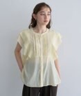 YECCA VECCA シアーラッフルブラウス