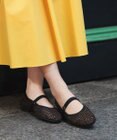 steppi ラウンド メッシュ バレエパンプス