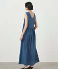 ATON VISCOSE CLOTH | バックギャザードレス