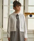 組曲 KIDS 【150-160cm】ラウンドカラー ニットジャケット