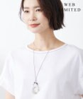 J.PRESS LADIES 【WEB限定】マーブルコンビ レザー ネックレス