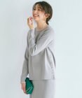 J.PRESS LADIES 【洗える】 レーヨンストレッチフルニードル ニット