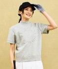 23区GOLF 【WOMEN】【吸水速乾/UVケア】長めの半袖丈でトレンドのモードスタイル！スウェットモックネック