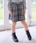 ANY KIDS チェック プリーツ スカパン