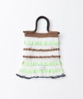 TRICOTE ボーダーシアー ニットバッグ