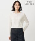 J.PRESS LADIES 【WEB限定】シアーストレッチフライス クルーネック シアー カットソー
