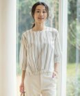 J.PRESS LADIES L 【WEB限定カラーあり】ランダムシアーストライプ カットソー