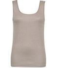 Wing タンクトップ 【ブラがひびきにくいリブインナー】 ブラがちら見えしにくい 肌側綿100%(身生地部) 吸汗速乾性(身生地部) ノースリーブ EL1110 ウイング／ワコール