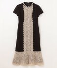 GRACE CONTINENTAL ビジュー衿レースドレス