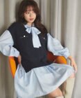 Feroux 【セットアイテム】2WAYリボンタイ ワンピース × ニット ベスト