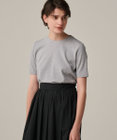 uncrave コットンミラノ ショート丈 Tシャツ（uncrave WHITE）