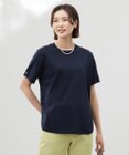 J.PRESS LADIES S 【洗える】COTTON POLYESTER 袖ボタン ニット