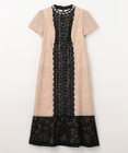 GRACE CONTINENTAL ビジュー衿レースドレス