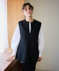 #Newans 【洗える】スリットネックフレアベスト
