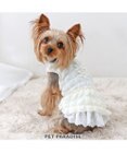 PET PARADISE ペットパラダイス ぽこぽこ ワンピース 《ホワイト》 小型犬