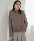 23区 【SLOW/一部店舗限定】ニットトータル フリンジ ニット